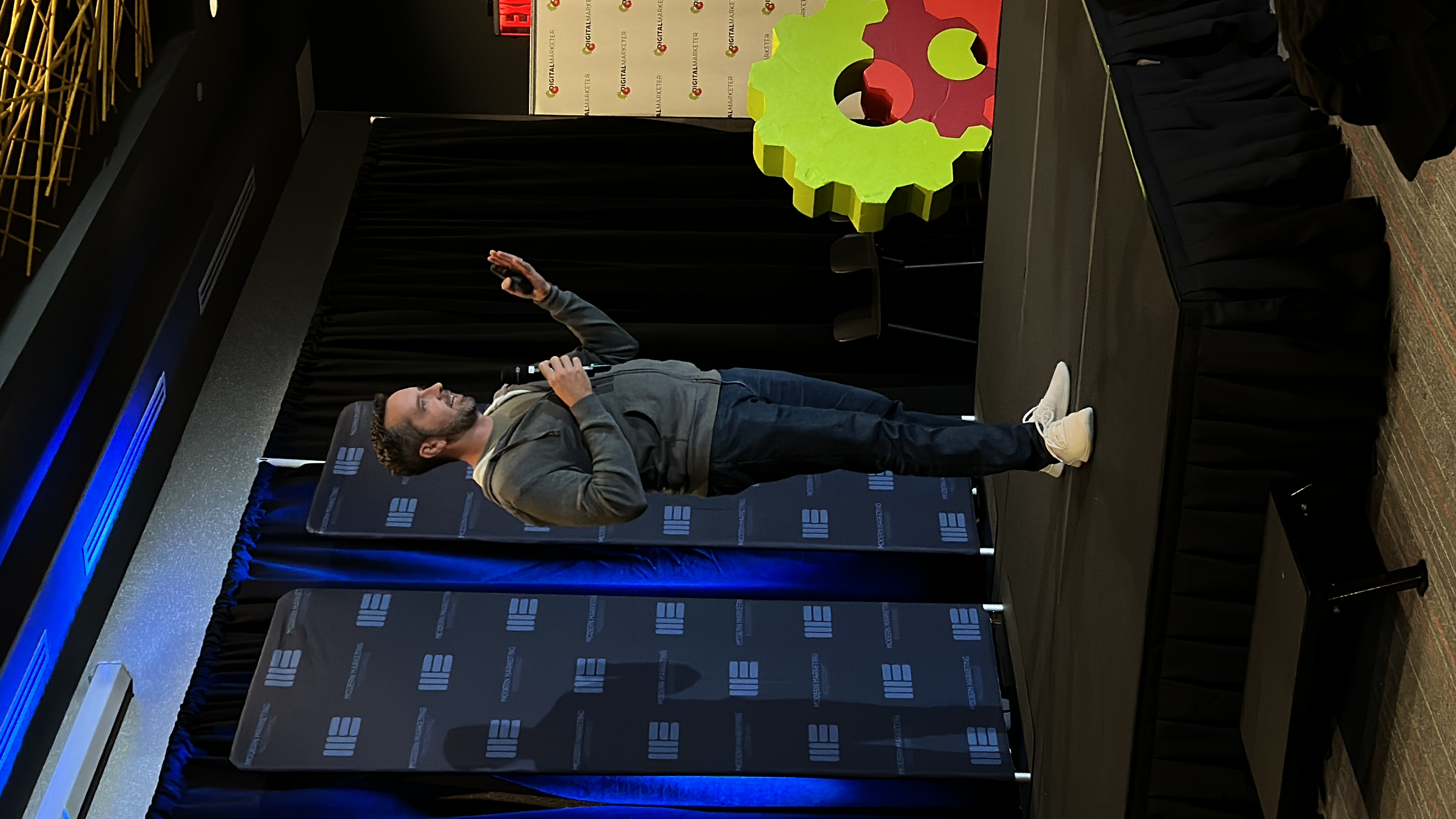 Craig Hewitt speaking on stage
